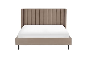 Seng med lamellramme Villette - Taupe, gull, 180x200 cm - Møbler - Senger - Sengeramme & sengestamme