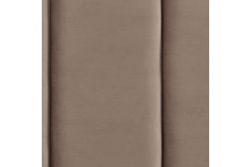 Seng med lamellramme Villette - Taupe, gull, 180x200 cm - Møbler - Senger - Sengeramme & sengestamme