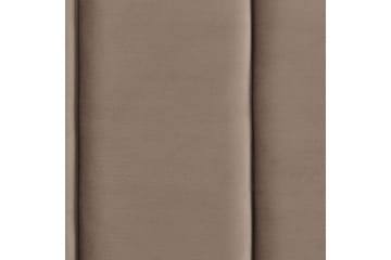 Seng med lamellramme Villette - Taupe, gull, 180x200 cm - Møbler - Senger - Sengeramme & sengestamme