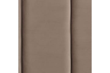 Seng med lamellramme Villette - Taupe, svart, 160x200 cm - Møbler - Senger - Sengeramme & sengestamme