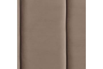 Seng med lamellramme Villette - Taupe, svart, 160x200 cm - Møbler - Senger - Sengeramme & sengestamme