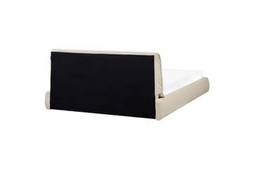 Seng med lamellramme Vinay - Lys beige, 160x200 cm - Møbler - Senger - Sengeramme & sengestamme