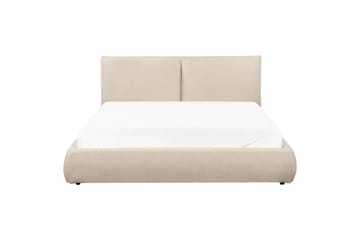 Seng med lamellramme Vinay - Lys beige, 160x200 cm - Møbler - Senger - Sengeramme & sengestamme