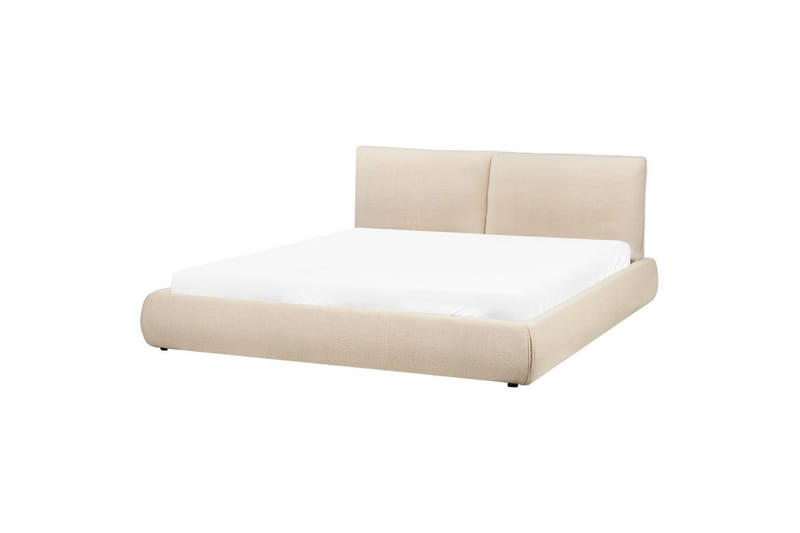 Seng med lamellramme Vinay - Lys beige, 180x200 cm - Møbler - Senger - Sengeramme & sengestamme