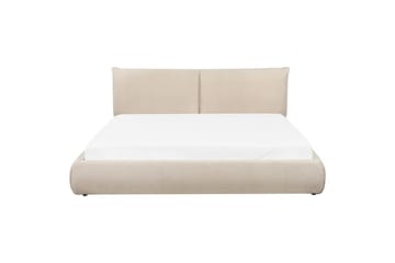 Seng med lamellramme Vinay - Lys beige, 180x200 cm - Møbler - Senger - Sengeramme & sengestamme