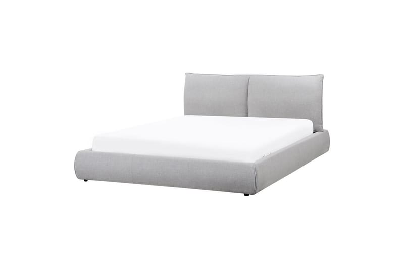 Seng med lamellramme Vinay, Lys grå, 160x200 cm