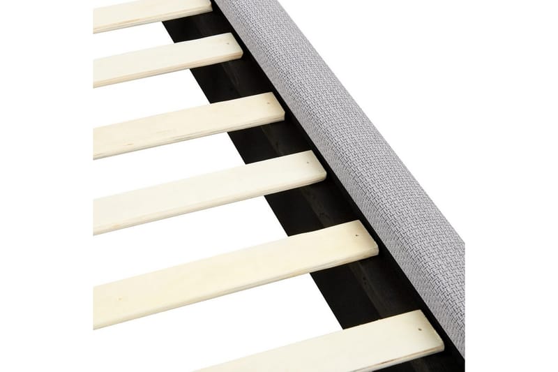 Seng med lamellramme Vinay - Lys grå, 160x200 cm - Møbler - Senger - Sengeramme & sengestamme