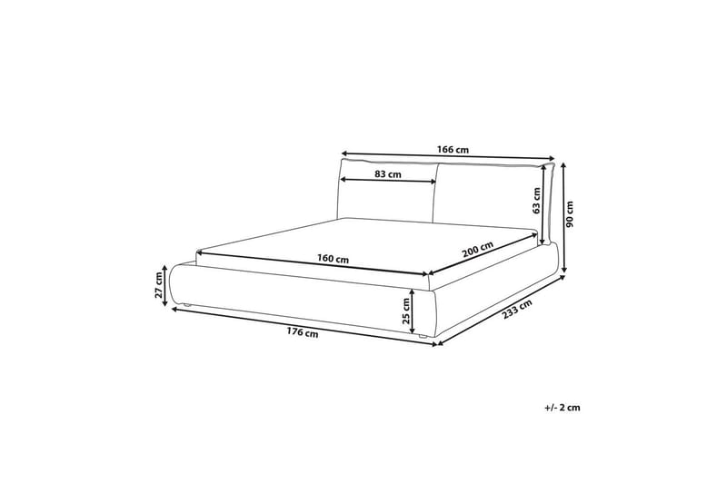 Seng med lamellramme Vinay - Mørkegrønn, 160x200 cm - Møbler - Senger - Sengeramme & sengestamme