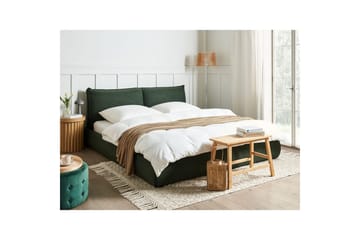 Seng med lamellramme Vinay - Mørkegrønn, 180x200 cm - Møbler - Senger - Sengeramme & sengestamme