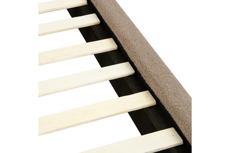 Seng med lamellramme Vinay - Taupe, 160x200 cm - Møbler - Senger - Sengeramme & sengestamme