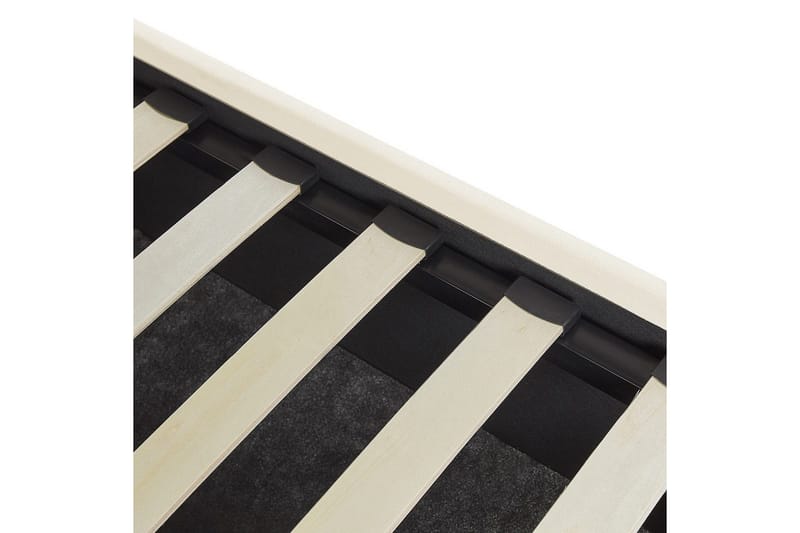 Seng med lamellramme Vincennes - Hvit, Svart, 140x200 cm - Møbler - Senger - Sengeramme & sengestamme