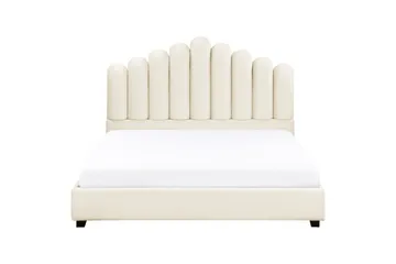 Seng med lamellramme Vincennes - Hvit, Svart, 140x200 cm - Møbler - Senger - Sengeramme & sengestamme