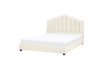 Seng med lamellramme Vincennes - Hvit, Svart, 140x200 cm - Møbler - Senger - Sengeramme & sengestamme