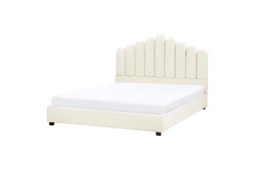 Seng med lamellramme Vincennes - Hvit, Svart, 160x200 cm - Møbler - Senger - Sengeramme & sengestamme