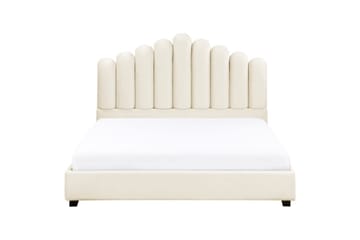 Seng med lamellramme Vincennes - Hvit, Svart, 160x200 cm - Møbler - Senger - Sengeramme & sengestamme