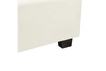 Seng med lamellramme Vincennes - Hvit, Svart, 180x200 cm - Møbler - Senger - Sengeramme & sengestamme