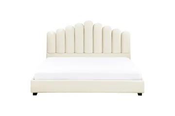 Seng med lamellramme Vincennes - Hvit, Svart, 180x200 cm - Møbler - Senger - Sengeramme & sengestamme