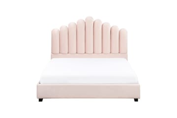 Seng med lamellramme Vincennes - Rosa, Svart, 140x200 cm - Møbler - Senger - Sengeramme & sengestamme