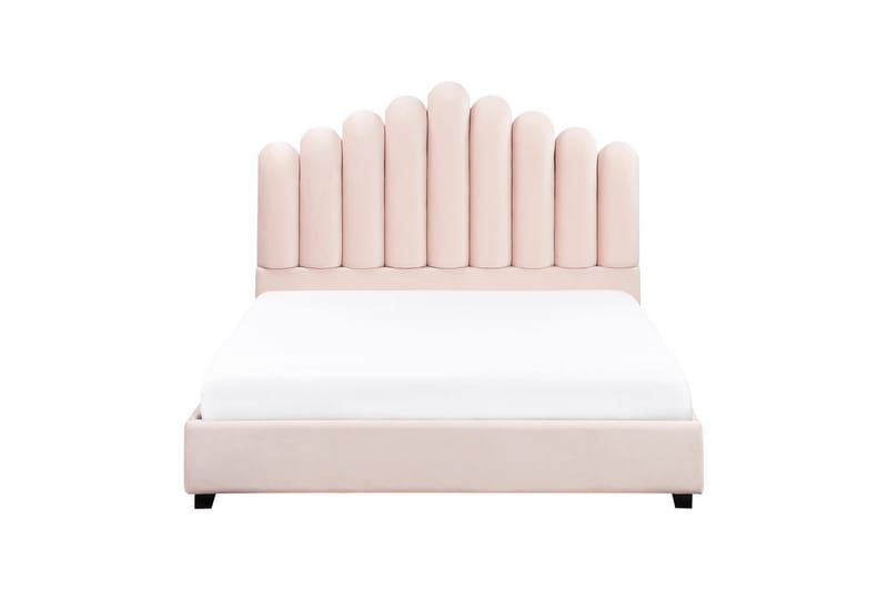 Seng med lamellramme Vincennes - Rosa, Svart, 140x200 cm - Møbler - Senger - Sengeramme & sengestamme