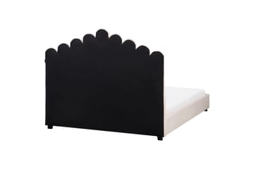 Seng med lamellramme Vincennes - Rosa, Svart, 140x200 cm - Møbler - Senger - Sengeramme & sengestamme