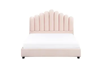 Seng med lamellramme Vincennes - Rosa, Svart, 140x200 cm - Møbler - Senger - Sengeramme & sengestamme