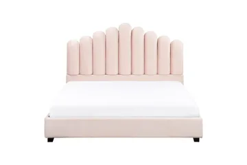 Seng med lamellramme Vincennes - Rosa, Svart, 160x200 cm - Møbler - Senger - Sengeramme & sengestamme