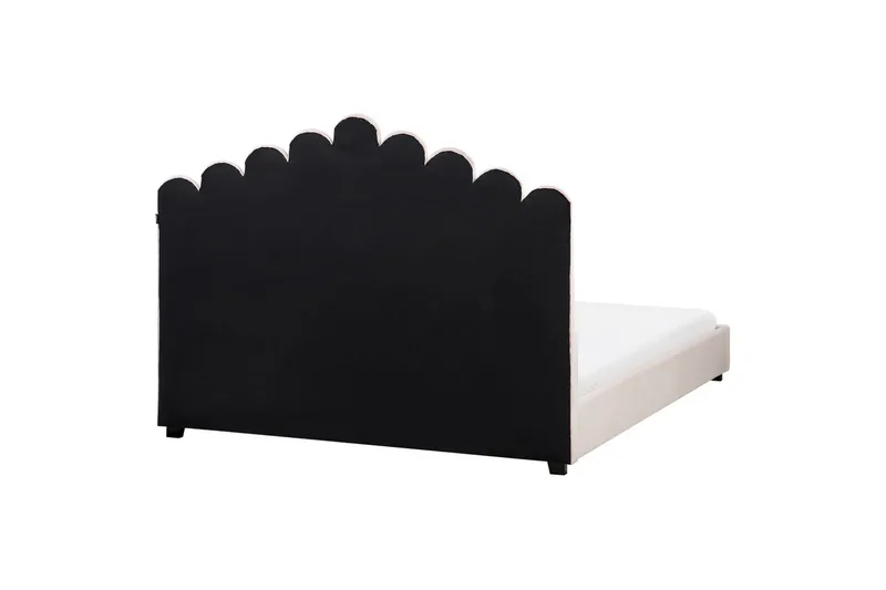 Seng med lamellramme Vincennes - Rosa, Svart, 160x200 cm - Møbler - Senger - Sengeramme & sengestamme