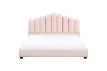 Seng med lamellramme Vincennes - Rosa, Svart, 180x200 cm - Møbler - Senger - Sengeramme & sengestamme