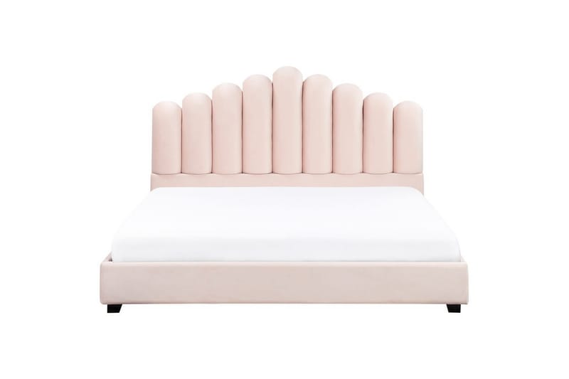 Seng med lamellramme Vincennes - Rosa, Svart, 180x200 cm - Møbler - Senger - Sengeramme & sengestamme