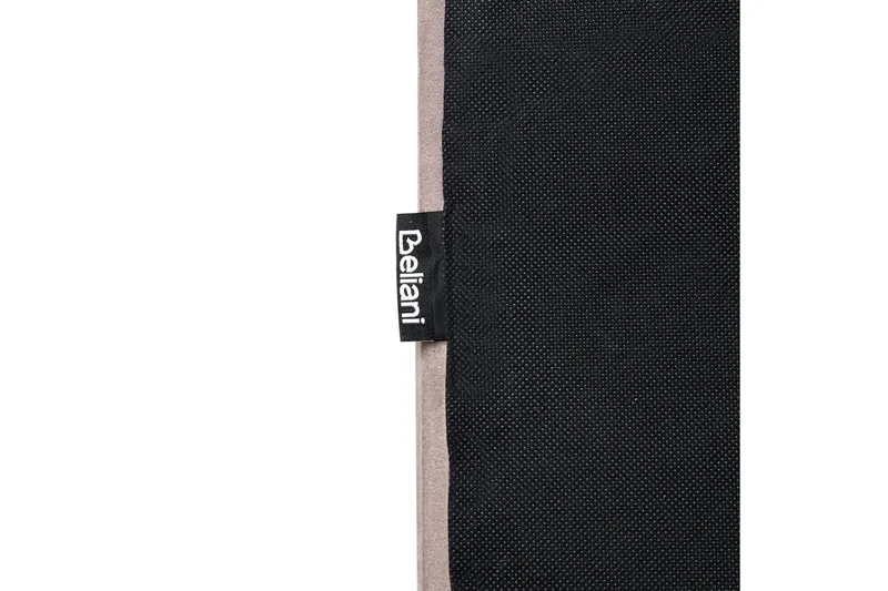 Seng med lamellramme Vincennes - Taupe, svart, 140x200 cm - Møbler - Senger - Sengeramme & sengestamme