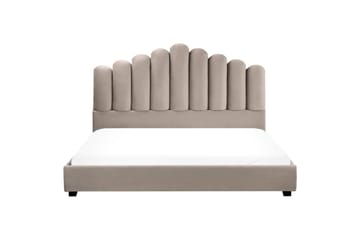 Seng med lamellramme Vincennes - Taupe, svart, 180x200 cm - Møbler - Senger - Sengeramme & sengestamme