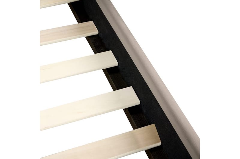 Seng med lamellramme Vincennes - Taupe, svart, 180x200 cm - Møbler - Senger - Sengeramme & sengestamme