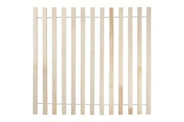 Seng med LED-belysning Boisset - Brun/Gummitre, 160x200 cm - Møbler - Senger - Sengeramme & sengestamme