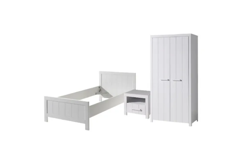 Seng med Nattbord 2-dørs garderobe Erik