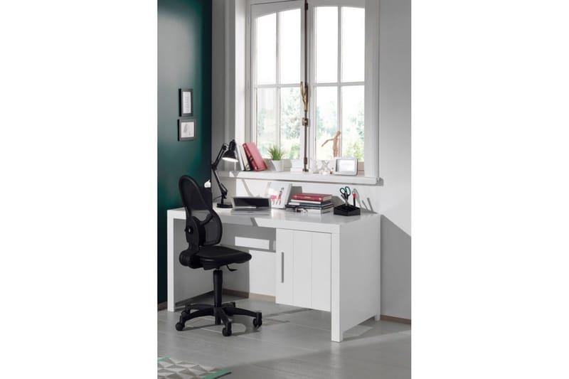 Seng med nattbord 2-dørs garderobeskap Skrivebord Bokhylle Erik - Møbler - Senger - Møbelsett til soverom