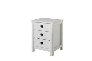 Seng med nattbord garderobe skrivebord Amori Hvit 3-dører - 3-dører - Møbler - Senger - Møbelsett til soverom