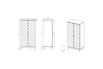 Seng med nattbord garderobe skrivebord Billy Hvit - Møbler - Senger - Møbelsett til soverom