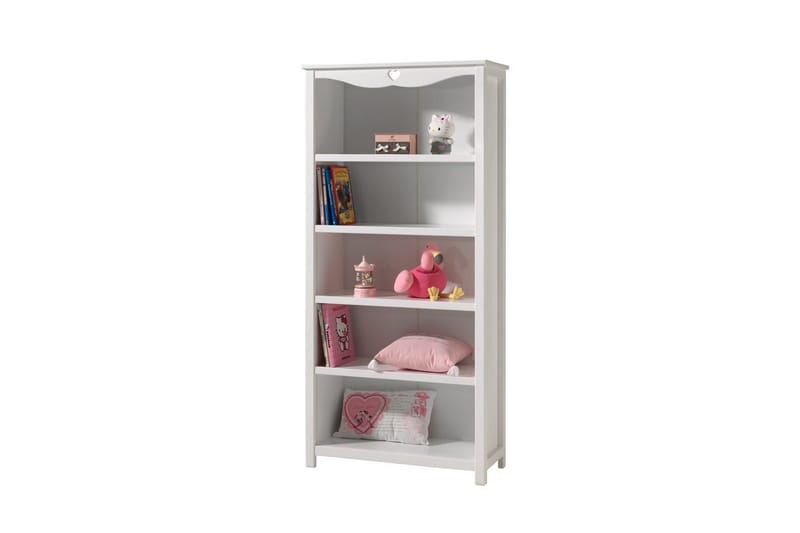 Seng med nattbord garderobe skrivebord bokhylle Amori Hvit 2-dørs - 2-dørs - Møbler - Senger - Møbelsett til soverom