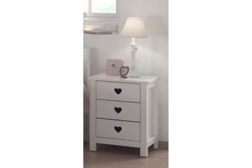 Seng med nattbord garderobe skrivebord bokhylle Amori Hvit 3-dører - 3-dører - Møbler - Senger - Møbelsett til soverom