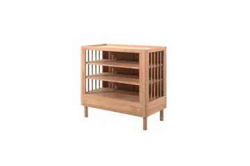 Seng med nattbord garderobe stellebord Forrest Eik - Eik - Møbler - Senger - Møbelsett til soverom