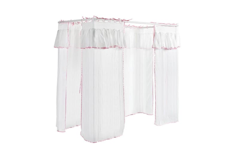 Seng med nattbord garderobe tekstilsett Amori Hvit - Møbler - Senger - Møbelsett til soverom