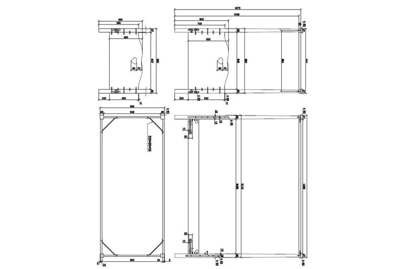 Seng med nattbord garderobe tekstilsett Amori Hvit - Møbler - Senger - Møbelsett til soverom