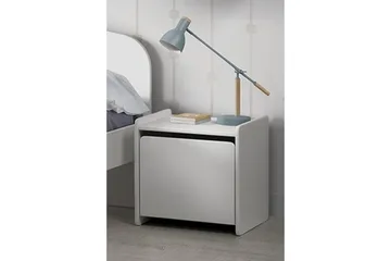 Seng med nattbord Kiddy Hvit - Hvit - Møbler - Senger - Møbelsett til soverom