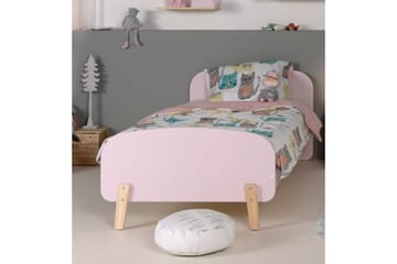 Seng med nattbord Kiddy Rosa - Rosa - Møbler - Senger - Møbelsett til soverom