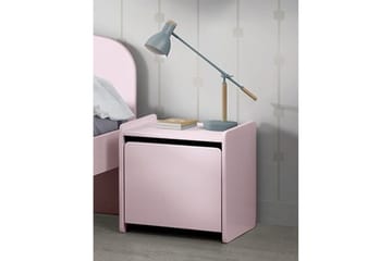 Seng med nattbord Kiddy Rosa - Rosa - Møbler - Senger - Møbelsett til soverom