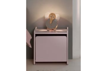 Seng med nattbord Kiddy Rosa - Rosa - Møbler - Senger - Møbelsett til soverom