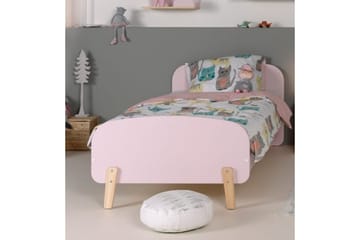 Seng med nattbord Kiddy Rosa - Rosa - Møbler - Senger - Møbelsett til soverom