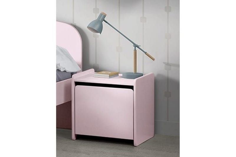 Seng med nattbord Kiddy Rosa - Rosa - Møbler - Senger - Møbelsett til soverom
