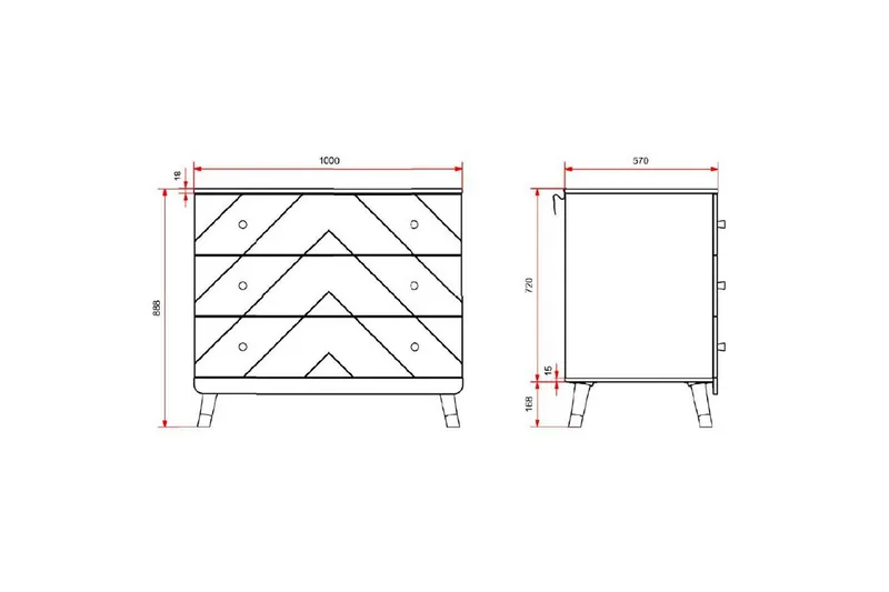 Seng med nattbord kommode Billy Hvit - Møbler - Senger - Møbelsett til soverom