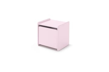 Seng med nattbord Vegghyller Sikkerhetsrail Kiddy Rosa - Rosa - Møbler - Senger - Møbelsett til soverom